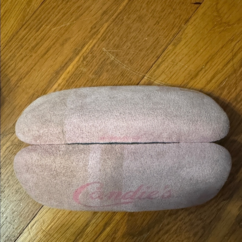 Pink Eyeglass Case candies MIU MIU Y2K suede 2000s girly preppy - Picture 3 of 4